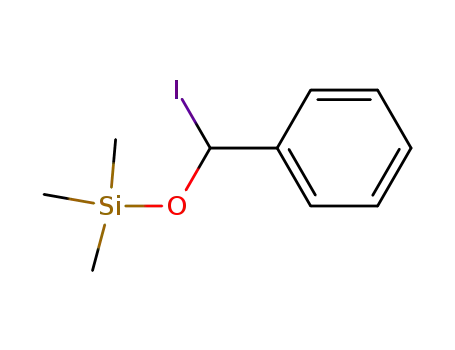 Molecular Structure of 66858-69-3 ((Iodo-phenyl-methoxy)-trimethyl-silane)
