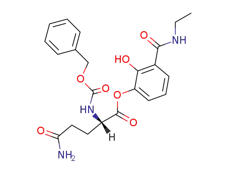 (S)-2-Benzyloxycarbonylamino-4-carbamoyl-butyric acid 3-ethylcarbamoyl-2-hydroxy-phenyl ester
