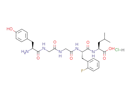 (S)-2-[(S)-2-(2-{2-[(S)-2-Amino-3-(4-hydroxy-phenyl)-propionylamino]-acetylamino}-acetylamino)-3-(2-fluoro-phenyl)-propionylamino]-4-methyl-pentanoic acid; hydrochloride