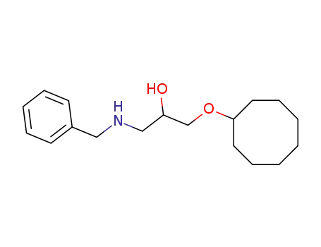 Molecular Structure of 72745-07-4 (1-Benzylamino-3-cyclooctyloxy-propan-2-ol)