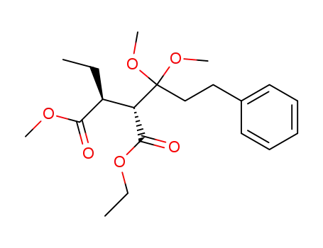 (2R,3S)-2-(1,1-Dimethoxy-3-phenyl-propyl)-3-ethyl-succinic acid 1-ethyl ester 4-methyl ester