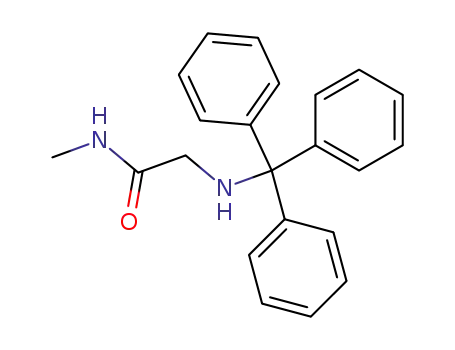 Molecular Structure of 62029-66-7 (Acetamide, N-methyl-2-[(triphenylmethyl)amino]-)