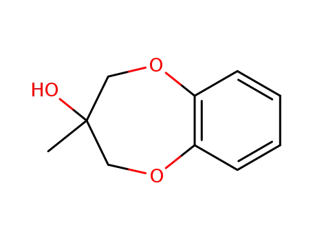 Molecular Structure of 68281-26-5 (2H-1,5-Benzodioxepin-3-ol, 3,4-dihydro-3-methyl-)