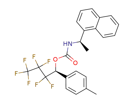 ((R)-1-Naphthalen-1-yl-ethyl)-carbamic acid (S)-2,2,3,3,4,4,4-heptafluoro-1-p-tolyl-butyl ester