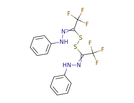 Molecular Structure of 4454-60-8 (Bis(2,2,2-trifluoro-N-phenylethanehydrazonoyl) disulfide)