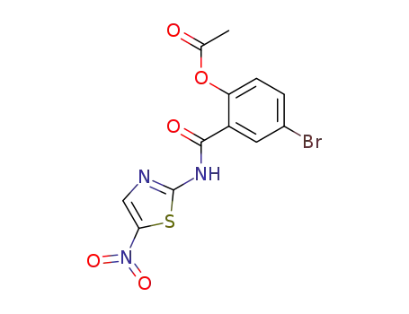 2-acetoxy-5-bromo-<i>N</i>-(5-nitro-thiazol-2-yl)-benzamide