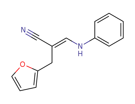 Molecular Structure of 86295-71-8 ((E)-2-Furan-2-ylmethyl-3-phenylamino-acrylonitrile)