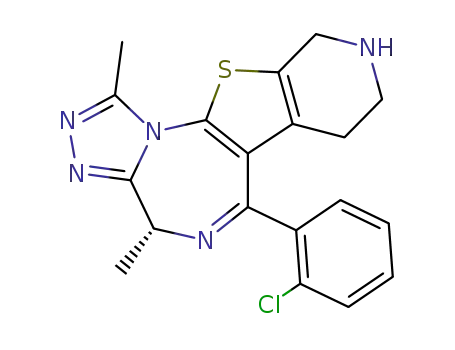 (+)-6-(2-chlorophenyl)-8,11-dimethyl-2,3,4,5-tetrahydro-8H-pyrido<4',3':4,5>thieno<3,2-f><1,2,4>triazolo<4,3-a><1,4>diazepine