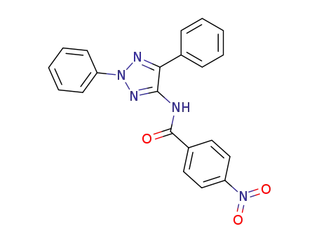 Molecular Structure of 90733-13-4 (Benzamide, N-(2,5-diphenyl-2H-1,2,3-triazol-4-yl)-4-nitro-)