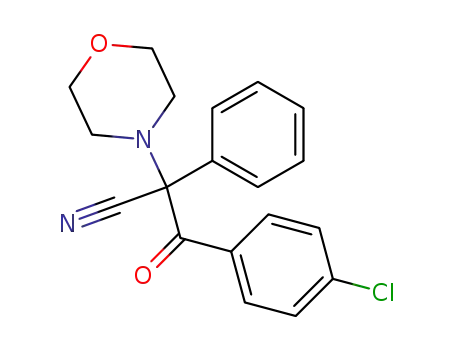 3-(4-chloro-phenyl)-2-morpholin-4-yl-3-oxo-2-phenyl-propionitrile
