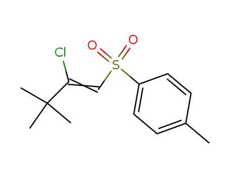 Molecular Structure of 19519-66-5 (1-Chlor-1-tert-butyl-2-<p-toluolsulfonyl>-ethylen)