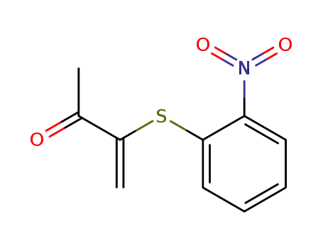 Molecular Structure of 61203-02-9 (3-Buten-2-one, 3-[(2-nitrophenyl)thio]-)