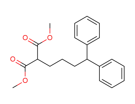 Molecular Structure of 62565-06-4 (Propanedioic acid, (4,4-diphenylbutyl)-, dimethyl ester)