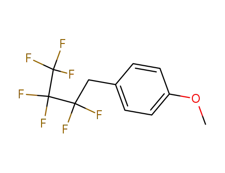 Molecular Structure of 87461-67-4 (Butanoic acid, heptafluoro-, (4-methoxyphenyl)methyl ester)