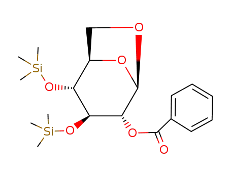 Benzoic acid (1R,2R,3R,4R,5R)-2,3-bis-trimethylsilanyloxy-6,8-dioxa-bicyclo[3.2.1]oct-4-yl ester