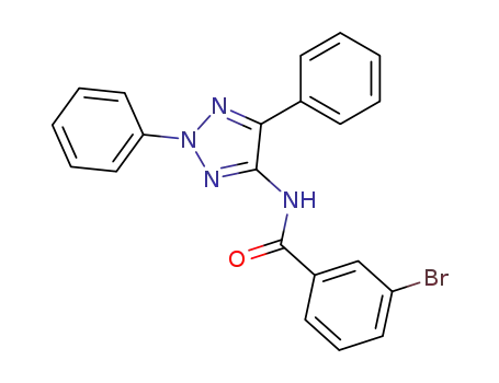 Molecular Structure of 90733-10-1 (Benzamide, 3-bromo-N-(2,5-diphenyl-2H-1,2,3-triazol-4-yl)-)