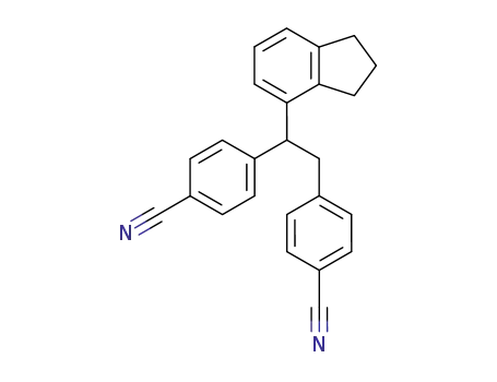 4-<1,2-Bis(4-cyanphenyl)ethyl>-2,3-dihydroinden