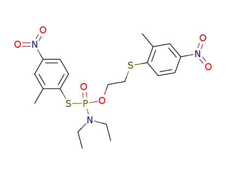 Thiophosphorsaeure-O-<2-(2-methyl-4-nitro-phenylmercapto)>-ethylester-S-<2-methyl-4-nitro-phenyl>-ester-diethylamid
