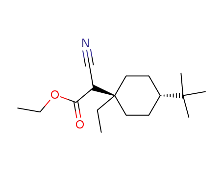 trans-Ethyl-1-tert-butyl-4-cyclohexyl-cyanessigsaeure-ethylester