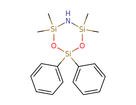 1,3-Dioxa-5-aza-2,4,6-trisilacyclohexane,
4,4,6,6-tetramethyl-2,2-diphenyl-