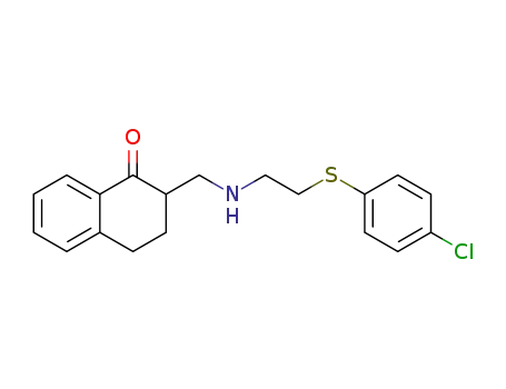 2-{[2-(4-Chloro-phenylsulfanyl)-ethylamino]-methyl}-3,4-dihydro-2H-naphthalen-1-one