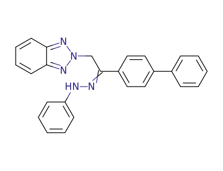 α-(N-benzotriazol-2-yl)-p-phenylacetophenone phenylhydrazone