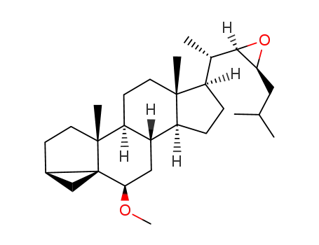 (2S,3R)-2-Isobutyl-3-[(S)-1-((1aR,3aR,3bS,5aS,6R,8aS,8bS,10R,10aR)-10-methoxy-3a,5a-dimethyl-hexadecahydro-cyclopenta[a]cyclopropa[2,3]cyclopenta[1,2-f]naphthalen-6-yl)-ethyl]-oxirane