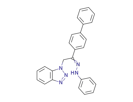 α-(N-benzotriazol-1-yl)-p-phenylacetophenone phenylhydrazone