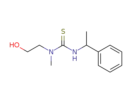 Molecular Structure of 74787-83-0 (Thiourea, N-(2-hydroxyethyl)-N-methyl-N'-(1-phenylethyl)-)