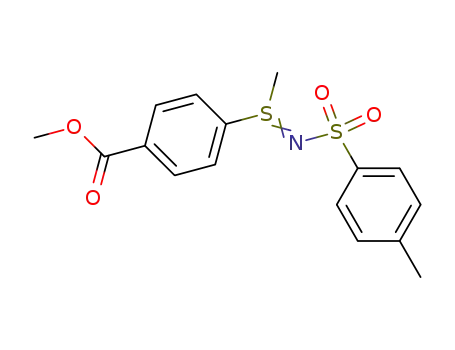 Benzoic acid, 4-[S-methyl-N-[(4-methylphenyl)sulfonyl]sulfinimidoyl]-,
methyl ester