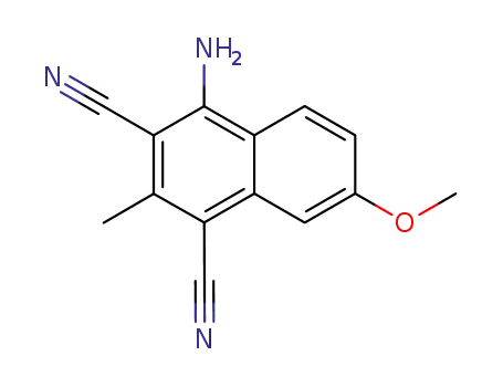1,3-Naphthalenedicarbonitrile, 4-amino-7-methoxy-2-methyl-