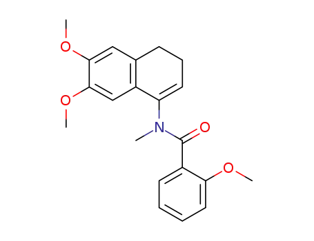 Molecular Structure of 65332-34-5 (Benzamide,
N-(3,4-dihydro-6,7-dimethoxy-1-naphthalenyl)-2-methoxy-N-methyl-)