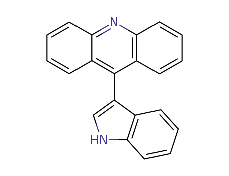 Molecular Structure of 31436-26-7 (Acridine, 9-(1H-indol-3-yl)-)