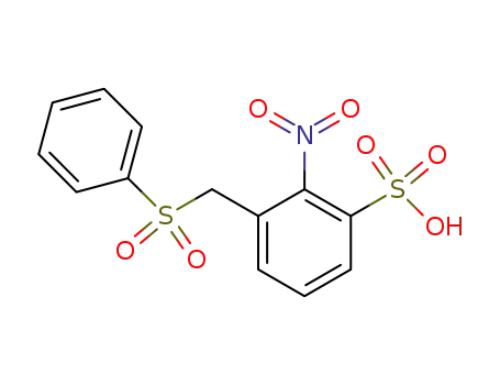 Molecular Structure of 127204-85-7 (2-nitro-3-phenylsulfonylmethylbenzenesulfonic acid)