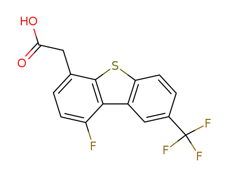 1-fluoro-8-(trifluoromethyl)dibenzothiophene-4-acetic acid