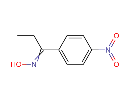 Molecular Structure of 10342-56-0 (1-Propanone, 1-(4-nitrophenyl)-, oxime)