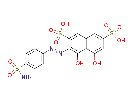 Molecular Structure of 62106-13-2 (2,7-Naphthalenedisulfonic acid,
3-[[4-(aminosulfonyl)phenyl]azo]-4,5-dihydroxy-)