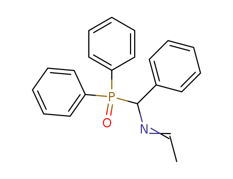 Molecular Structure of 126361-29-3 ([(Diphenyl-phosphinoyl)-phenyl-methyl]-eth-(E)-ylidene-amine)