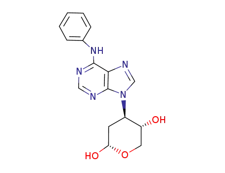 (2S,4R,5S)-4-(6-Phenylamino-purin-9-yl)-tetrahydro-pyran-2,5-diol