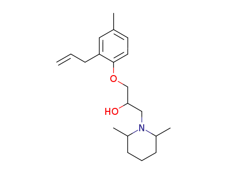 Molecular Structure of 110808-05-4 (1-(2-Allyl-4-methyl-phenoxy)-3-(2,6-dimethyl-piperidin-1-yl)-propan-2-ol)