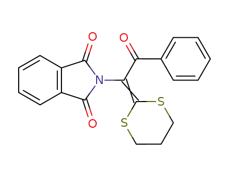 Molecular Structure of 130255-74-2 (1-(1,3-Dithian-2-yliden)-1-N-(phthalimido)-acetophenon)