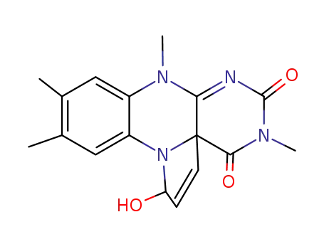 1-hydroxy-5,8,10,11-tetramethyl-1<i>H</i>,8<i>H</i>-benzo[<i>g</i>]pyrrolo[2,1-<i>e</i>]pteridine-4,6-dione