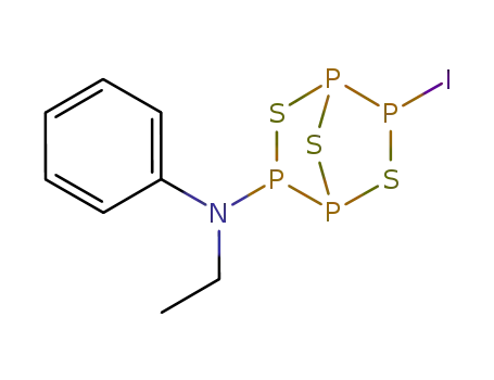 Ethyl-(6-iodo-2,5,7-trithia-1,3,4,6-tetraphospha-bicyclo[2.2.1]hept-3-yl)-phenyl-amine