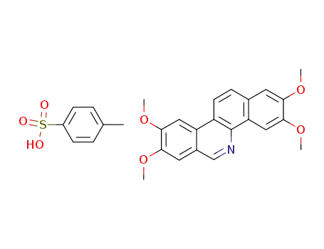 5H-2,3,8,9-tetramethoxybenzo<c>phenanthridinium tosylate