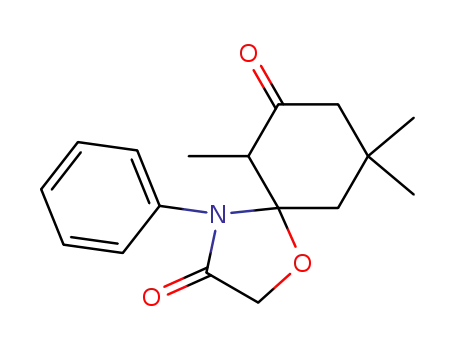 6,9,9-Trimethyl-4-phenyl-1-oxa-4-aza-spiro[4.5]decane-3,7-dione