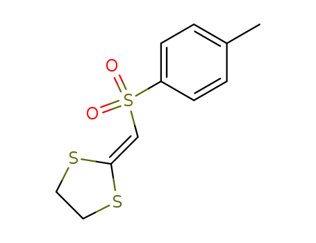 Molecular Structure of 41317-66-2 (1,3-Dithiolane, 2-[[(4-methylphenyl)sulfonyl]methylene]-)