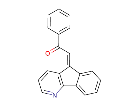 Molecular Structure of 91459-25-5 (Ethanone, 2-(5H-indeno[1,2-b]pyridin-5-ylidene)-1-phenyl-, (Z)-)