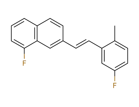Naphthalene, 1-fluoro-7-[2-(5-fluoro-2-methylphenyl)ethenyl]-, (E)-