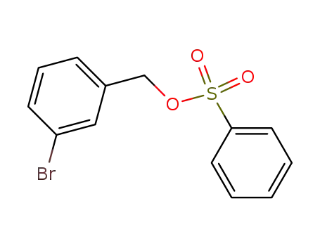 Molecular Structure of 88801-93-8 (Benzenemethanol, 3-bromo-, benzenesulfonate)