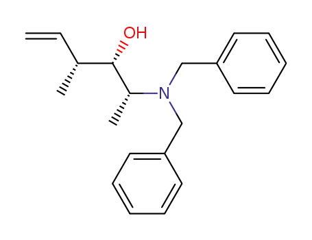 (3R*,4S*,5R*)-5-(Dibenzylamino)-3-methyl-1-hexen-4-ol